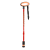 Flexyfoot Oval Telescopic Handle Walking Stick - Red