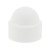 M6 Plastic Domed Nut Protector Cover Caps - WHITE