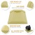 Solid Rubber Furniture Caster Cups For Beds, Sofas & Chairs - Cream