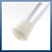 WHITE RUBBER FERRULES IDEAL FOR TABLE & CHAIR LEGS