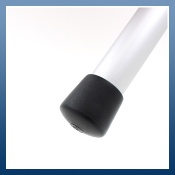 BLACK PLASTIC FERRULES IDEAL FOR TABLE & CHAIR LEGS