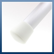 WHITE PLASTIC FERRULES IDEAL FOR TABLE & CHAIR LEGS