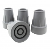 | PACK OF 4 | 22mm (7/8'') Premium Rubber Ferrules For Aluminium NHS Crutches - Type Z