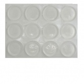 22mm ROUND CLEAR BUMPERS ( 12 PADS PER SHEET )