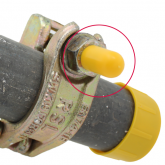 Scaffolding Fitting Nipple Thread Bolt Cover Protruding Protector Caps - Yellow