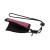 Pair Of Neoprene Soft Grip Crutch Handle Covers With Wrist Strap - Pink