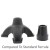 19mm Quad Foot Rubber Ferrules For Standard Walking Sticks