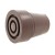 19mm (3/4'') Standard Brown Replacement Rubber Ferrules For Walking Sticks