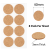 40mm Round Self Adhesive Cork Pads Ideal For Furniture & Also For Table & Chair Legs