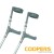 NHS COOPERS 8353C DOUBLE ADJUSTABLE COMFY GRIP ADULT CRUTCHES - PAIR