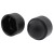 M10 Plastic Domed Nut Protector Cover Caps - BLACK