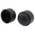 M8 Plastic Domed Nut Protector Cover Caps - BLACK