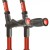 Pair Of Flexyfoot Comfort Grip Double Adjustable Crutches - Red