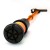 Flexyfoot Derby Handle Telescopic Walking Stick - Orange