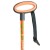 Flexyfoot Oval Handle Folding Walking Stick - Orange