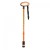 Flexyfoot Oval Telescopic Handle Walking Stick - Orange