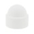 M10 Plastic Domed Nut Protector Cover Caps - WHITE