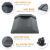 Solid Rubber Furniture Caster Cups For Beds, Sofas & Chairs - Dark Grey