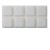 18mm SQUARE WHITE BUMPERS ( 8 PADS PER SHEET )