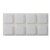 18mm SQUARE WHITE BUMPERS ( 8 PADS PER SHEET )