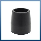 27mm BLACK FERRULES FOR FOLDING WALKING FRAMES