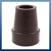 BROWN Z TYPE RUBBER FERRULES FOR WALKING STICKS