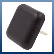 SQUARE NAIL IN BROWN PLASTIC GLIDES