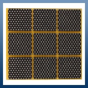 SQUARE NON-SLIP COATED SELF ADHESIVE FELT PADS