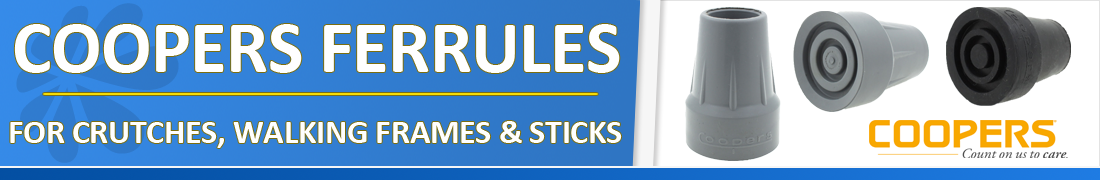 replacement coopers rubber ferrules for NHS walking sticks NHS crutches and NHS walking frames