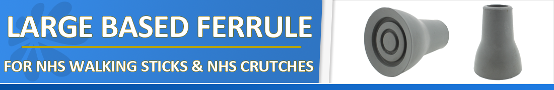 rubber ferrules stoppers ends bottoms tips for crutches and walking sticks with an extra large making them safer