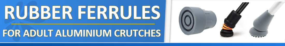 Wide Selection Of Replacement Rubber Ferrules Tips Ends Stoppers For Adult NHS Aluminium Crutches.
