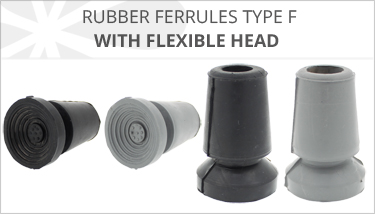 FLEXIBLE HEAD RUBBER FERRULES