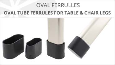 BLACK OVAL EXTERNAL TUBE FERRULES COVERS