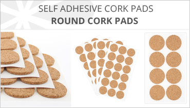 ROUND SELF ADHESIVE CORK PADS