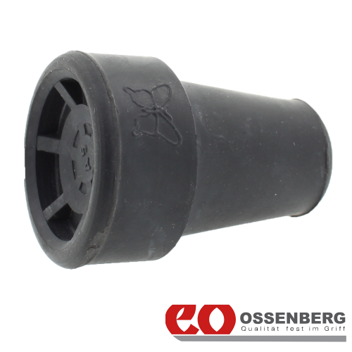 16mm Ossenberg Heavy Duty Rubber Ferrules Black