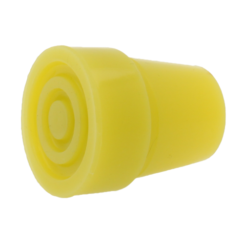 19mm (3/4'') Fluorescent Yellow Replacement Rubber Ferrules For Walking Sticks & Canes