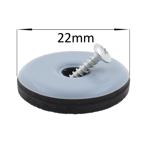 22mm Round PTFE Screw In Glides