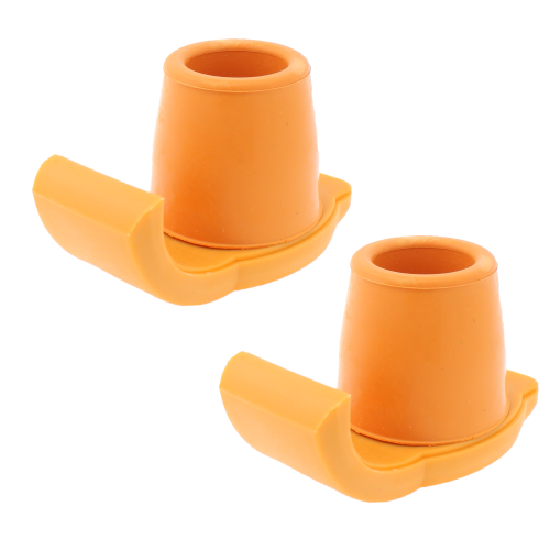 Tulimed Gray Walker Ski Glides - Universal Fit Heavy Duty Rubber Glides Universal 1 Replacement Glide Caps Heavy Duty Coaster Skis For Medical Walkers 1 Pair 2 - View #2