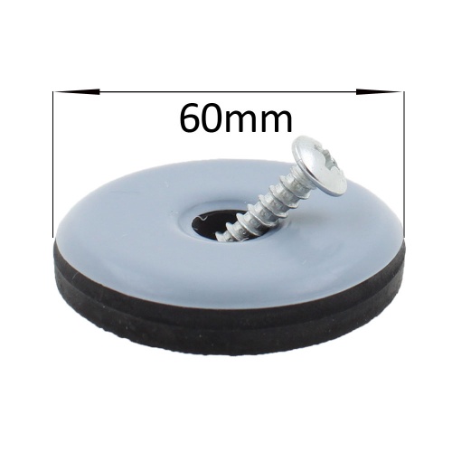 60mm Round PTFE Screw In Glides