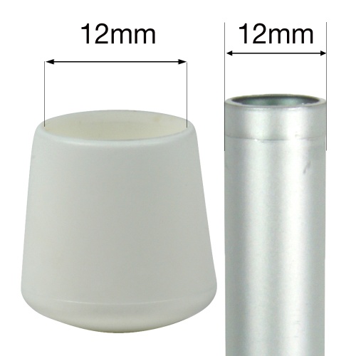 12mm White Ferrules For Bottoms Of Tables Chairs Other Tubular Legs - Rubber Feet Glass Coffee Table 12mm White Ferrules For Bottoms Of Tables Chairs Other Tubular Legs - Rubber Feet Glass Coffee Table