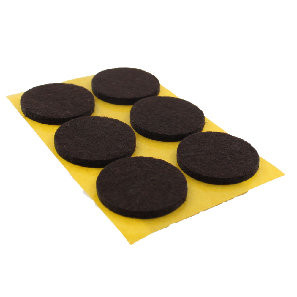 28mm Round Self Adhesive Felt Pads For Furniture, Tables & Chair Legs