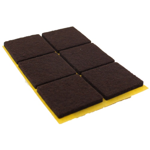 28mm Square Self Adhesive Felt Pads For Furniture, Tables & Chair Legs