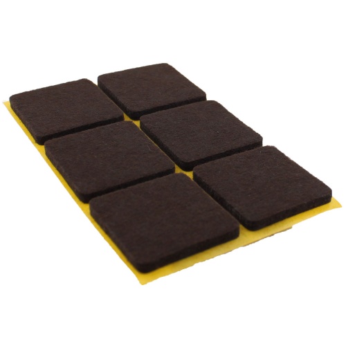 30mm Square Self Adhesive Felt Pads For Furniture, Tables & Chair Legs