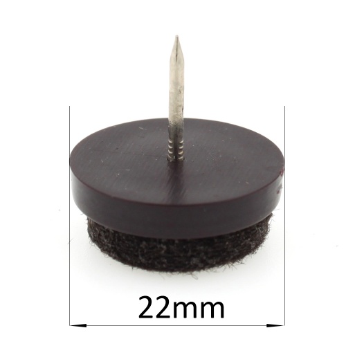 22mm Round Felt Nail In Pads Glides For » Table & Chair Legs