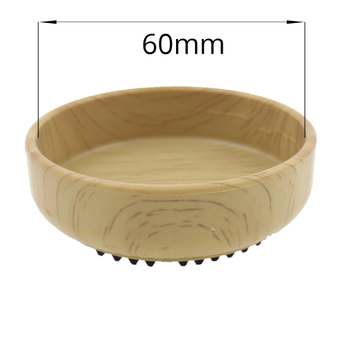 Light Wood Furniture Caster Cup With Rubber Base