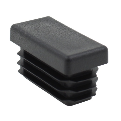 Rectangular Tube Ribbed Furniture Feet Inserts For Desks, Tables & Chair Legs