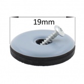 19mm Round PTFE Screw In Glides