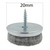 20mm Screw-On Felt Pads For The Bottoms Of Wooden Chair Legs And Table Legs To Protect Your Floors