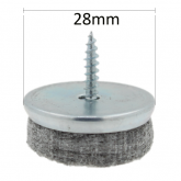 28mm Screw-On Felt Pads For The Bottoms Of Wooden Chair Legs And Table Legs To Protect Your Floors