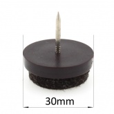 30mm Round Nail On Felt Pad Glides For Furniture & Table & Chair Legs